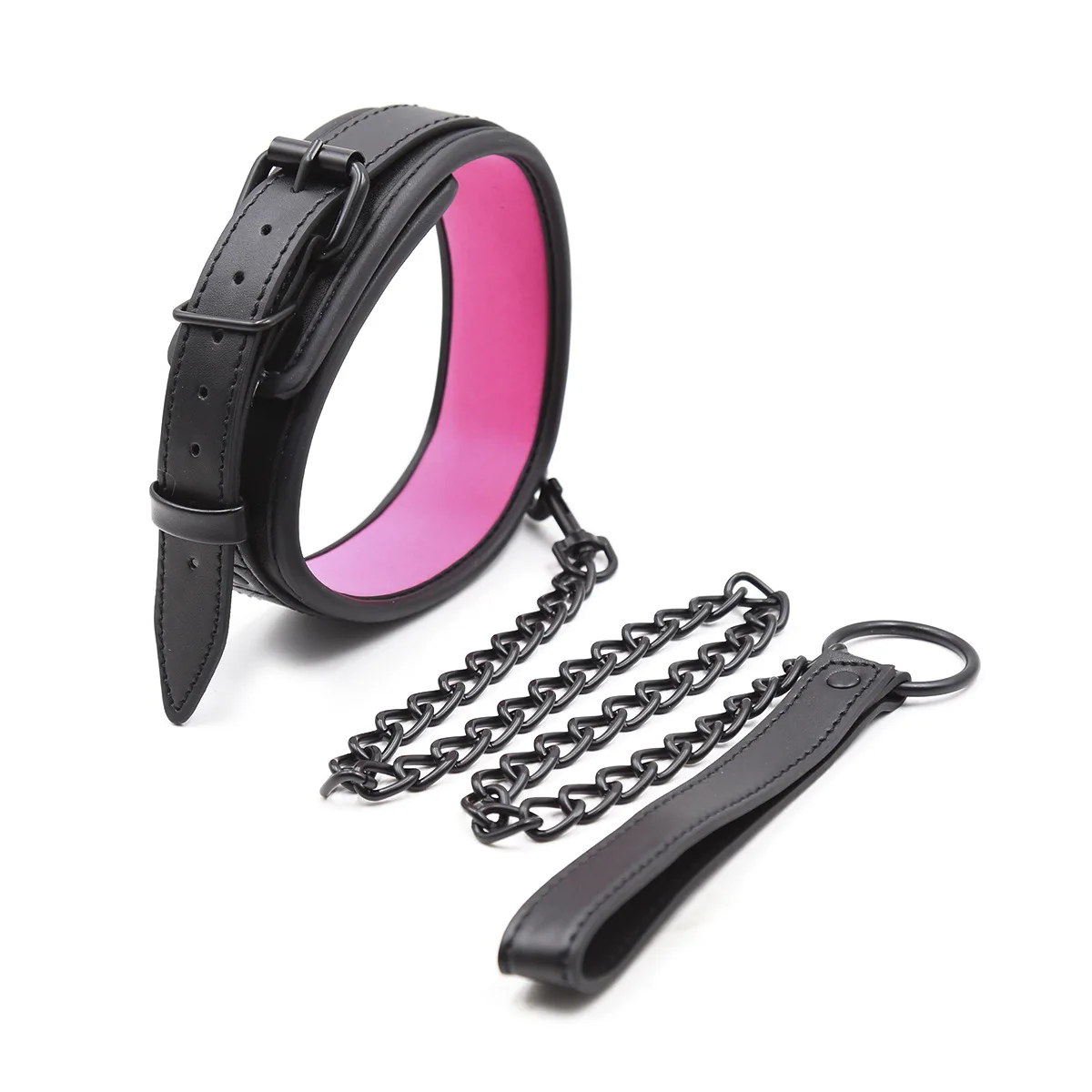 Soft PU Leather SM Products Wrist Cuffs & Ankle Cuffs & Neck Collar Leash Set BDSM Slave Bondage Sex Cosplay Accessories