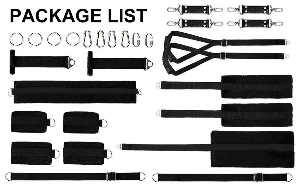 5 in 1 Sex Sling Swings BDSM Bondage Hangmat Kit Door Swing Hammock Womens Wrist and Thigh Ankle Sex Restraints Adults Toy