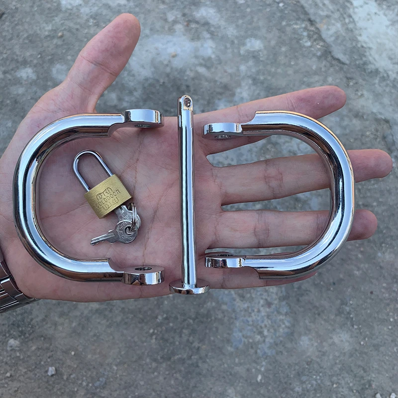 Stainless Steel Handcuffs BDSM Sex Toy for Couple Ankle Cuff Metal Wrist Cuffs Restraints Fetish Slave Manacle Bondage Porn Toys Stainless Steel Handcuffs BDSM Sex Toy for Couple Ankle Cuff Metal Wrist Cuffs Restraints Fetish Slave Manacle Bondage Porn Toys