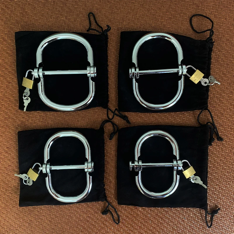 Stainless Steel Handcuffs BDSM Sex Toy for Couple Ankle Cuff Metal Wrist Cuffs Restraints Fetish Slave Manacle Bondage Porn Toys Stainless Steel Handcuffs BDSM Sex Toy for Couple Ankle Cuff Metal Wrist Cuffs Restraints Fetish Slave Manacle Bondage Porn Toys