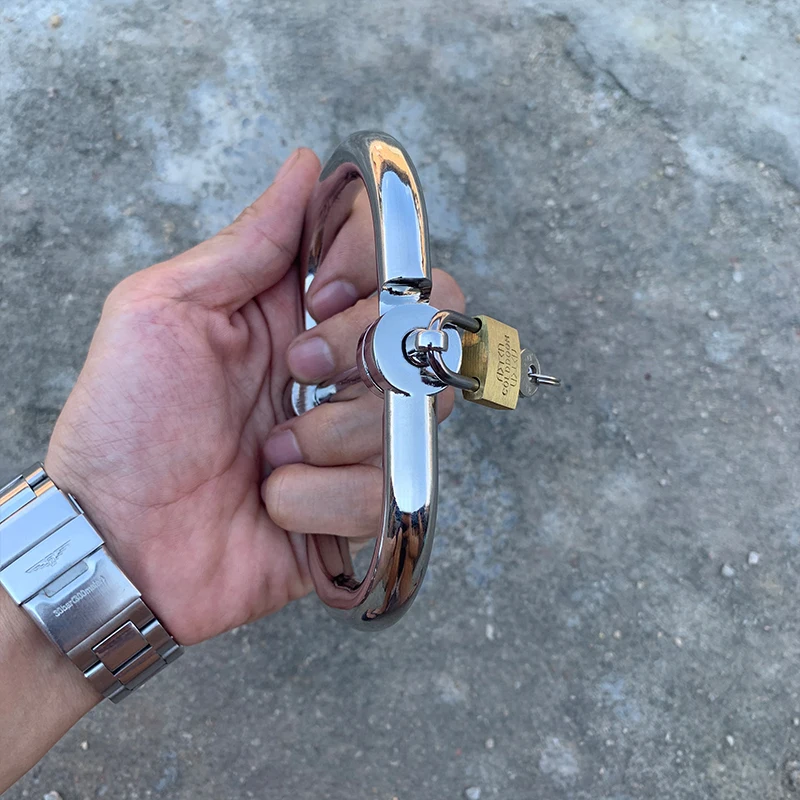 Stainless Steel Handcuffs BDSM Sex Toy for Couple Ankle Cuff Metal Wrist Cuffs Restraints Fetish Slave Manacle Bondage Porn Toys Stainless Steel Handcuffs BDSM Sex Toy for Couple Ankle Cuff Metal Wrist Cuffs Restraints Fetish Slave Manacle Bondage Porn Toys