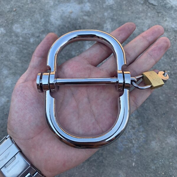 Stainless Steel Handcuffs BDSM Sex Toy for Couple Ankle Cuff Metal Wrist Cuffs Restraints Fetish Slave Manacle Bondage Porn Toys