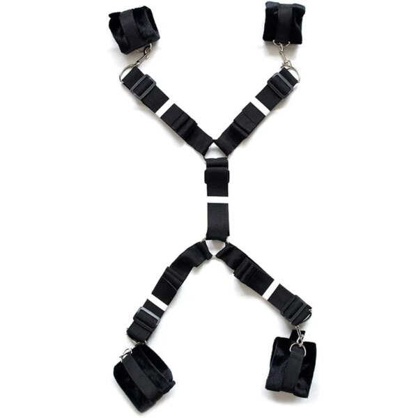 Sex Tools for BDSM Bondage Bed Bondage Restraint Kit Adult Sex Toys For Couple SM Sex Game Wrists Ankle Cuffs Bondage Set