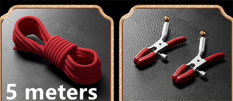 Bondage PU Leather Dog Slave Collar Wrist Ankle Cuffs Mouth Plug Eye Mask Nipples Clips Feather Whip Flogger Sex Toys For Women Bondage PU Leather Dog Slave Collar Wrist Ankle Cuffs Mouth Plug Eye Mask Nipples Clips Feather Whip Flogger Sex Toys For Women