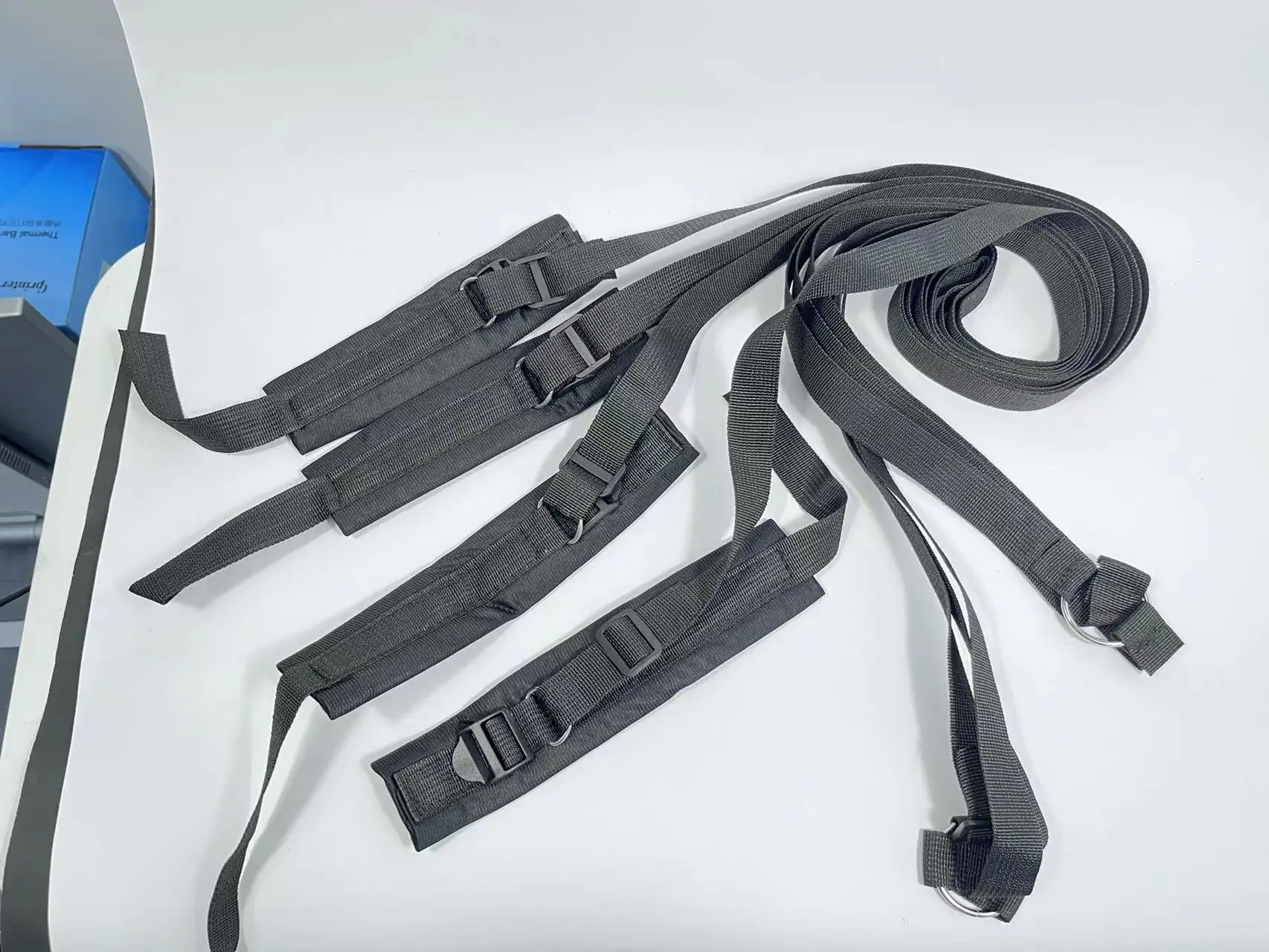 Sex Bandage Soft Nylon Bed Belt Set BDSM Adjustable Wrist Erotico Adult Bed Game Cuff Band Suitable for Wrists and Ankle Fetish