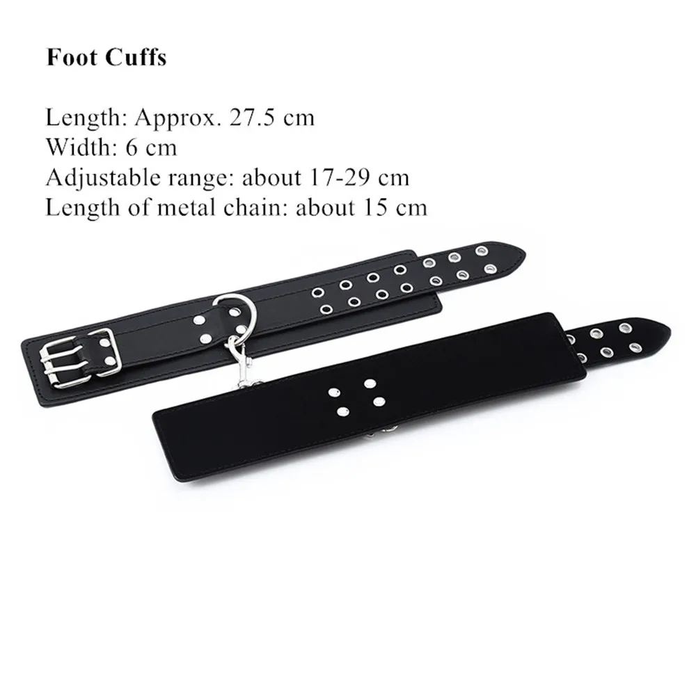 Bdsm Leather Bondage Slave Fetish Wrist Handcuffs Ankle Shackles Adjustable Restraint Sex Cuff Belt Sex Toys Exotic Accessories Bdsm Leather Bondage Slave Fetish Wrist Handcuffs Ankle Shackles Adjustable Restraint Sex Cuff Belt Sex Toys Exotic Accessories