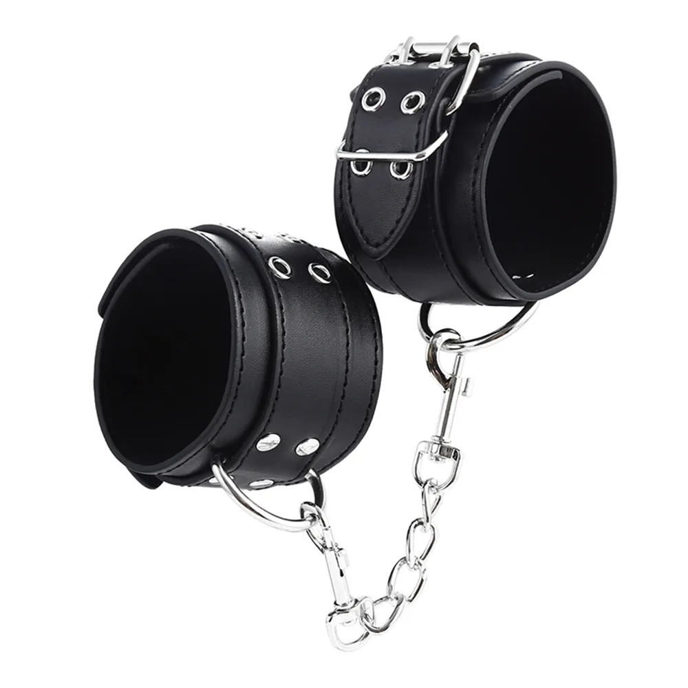Bdsm Leather Bondage Slave Fetish Wrist Handcuffs Ankle Shackles Adjustable Restraint Sex Cuff Belt Sex Toys Exotic Accessories Bdsm Leather Bondage Slave Fetish Wrist Handcuffs Ankle Shackles Adjustable Restraint Sex Cuff Belt Sex Toys Exotic Accessories
