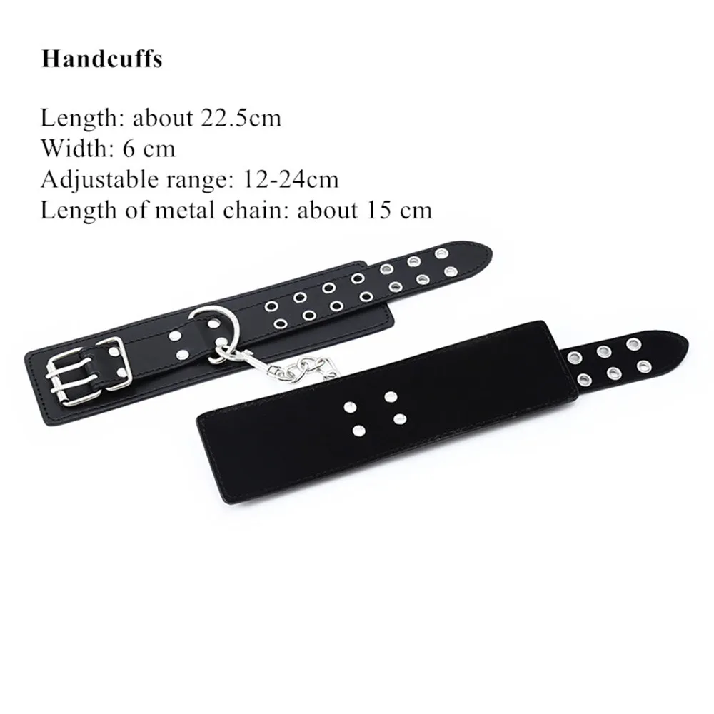 Bdsm Leather Bondage Slave Fetish Wrist Handcuffs Ankle Shackles Adjustable Restraint Sex Cuff Belt Sex Toys Exotic Accessories Bdsm Leather Bondage Slave Fetish Wrist Handcuffs Ankle Shackles Adjustable Restraint Sex Cuff Belt Sex Toys Exotic Accessories