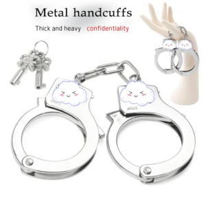 Stainless Metal Handcuffs SM Ankle Cuffs Slave BDSM Bondage Wrist Training Punishment Restraints Hand Cuffs Sex Toys For Couples