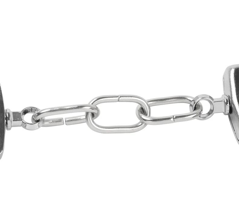 Stainless Metal Handcuffs SM Ankle Cuffs Slave BDSM Bondage Wrist Training Punishment Restraints Hand Cuffs Sex Toys For Couples