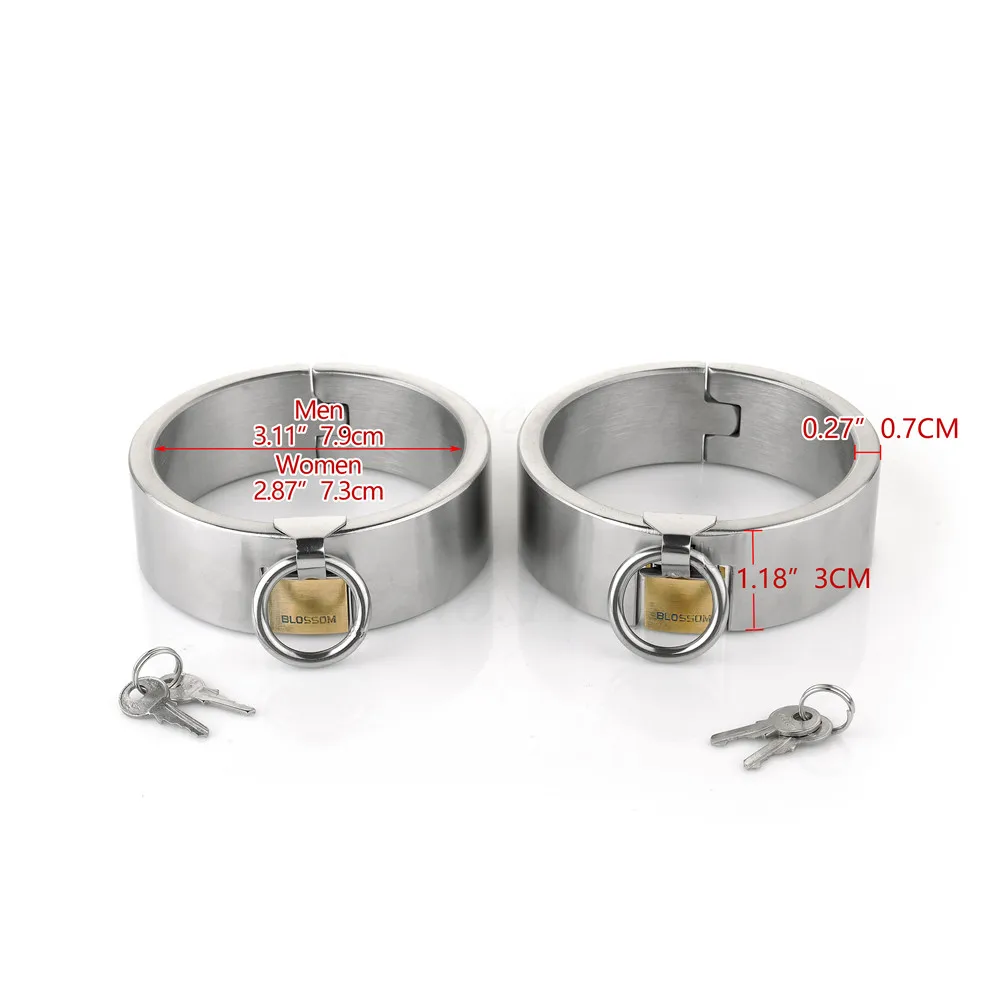 Stainless Steel Slave Neck Collar Handcuff Wrist Ankle Cuffs Bdsm Fetish Sex Bondage Restraint Adult Game Sex Toys For Couples Stainless Steel Slave Neck Collar Handcuff Wrist Ankle Cuffs Bdsm Fetish Sex Bondage Restraint Adult Game Sex Toys For Couples