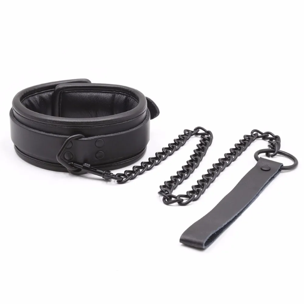 Thierry soft Genuine Leather Bondage Optional Handcuffs Collar Wrist Ankle Cuffs for Fetish erotic Adult Games Couple Sex Toys
