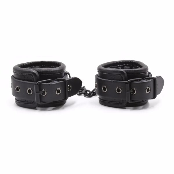 soft Genuine Leather Bondage Optional Handcuffs Collar Wrist Ankle Cuffs for Fetish erotic Adult Games Couple Sex Toys