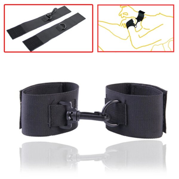 Fashion Handcuffs Wrist Ankle Cuffs Restraint Adult Sex SM Couple Game Play Toy Easy for you to wear on and take off sex toys
