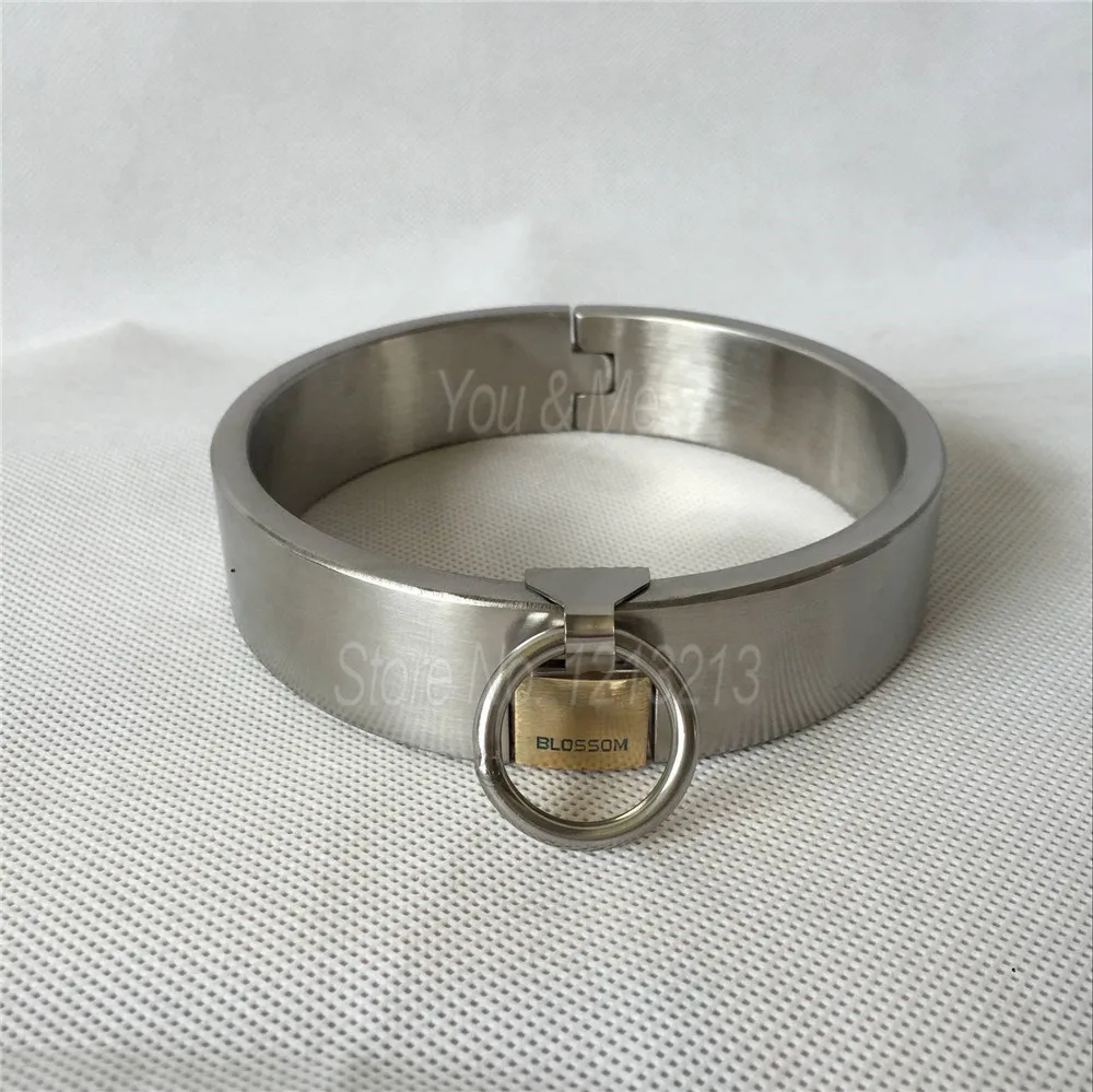 Stainless Steel Lockable Slave Neck Collar Handcuff Wrist Ankle Cuffs Bdsm Fetish Bondage Restraint Adult Sex Toys For Couples
