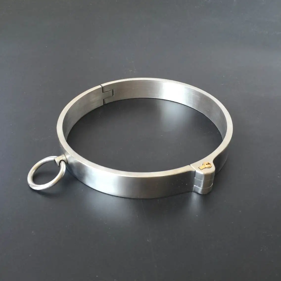 Stainless Steel Wrist Handcuff Ankle Cuffs Shackles Detachable chain Neck Collar SM Restraint Choker Stealth Lock Adult Sex Toys