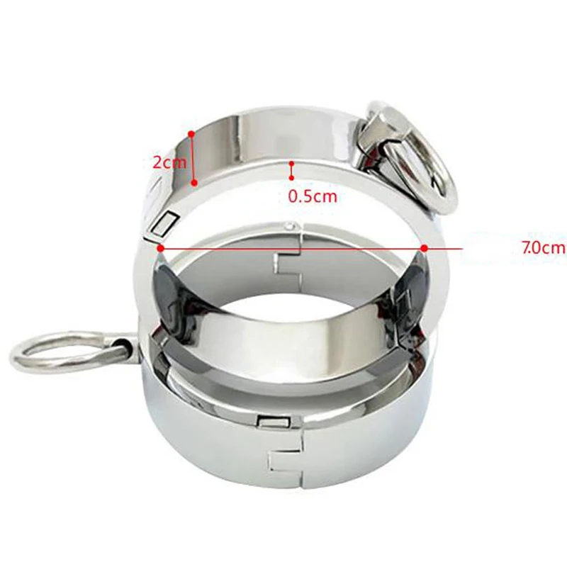 Iron Handcuffs Metal Ankle Wrist Cuff Restraints Fetish Slave BDSM Bondage Erotic Products Sexyshop Adult Games Sex Toys For Two