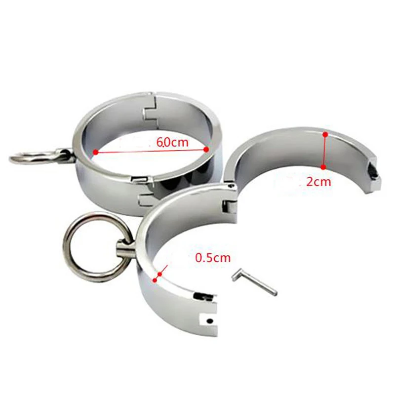Iron Handcuffs Metal Ankle Wrist Cuff Restraints Fetish Slave BDSM Bondage Erotic Products Sexyshop Adult Games Sex Toys For Two