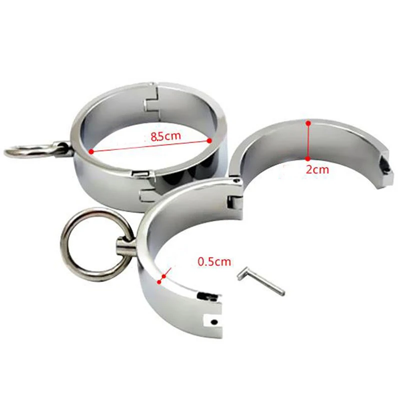 Iron Handcuffs Metal Ankle Wrist Cuff Restraints Fetish Slave BDSM Bondage Erotic Products Sexyshop Adult Games Sex Toys For Two