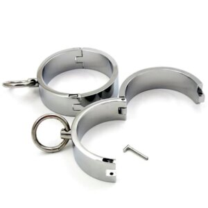 Iron Handcuffs Metal Ankle Wrist Cuff Restraints Fetish Slave BDSM Bondage Erotic Products Sexyshop Adult Games Sex Toys For Two