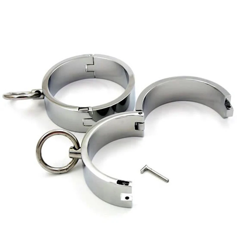 Iron Handcuffs Metal Ankle Wrist Cuff Restraints Fetish Slave BDSM Bondage Erotic Products Sexyshop Adult Games Sex Toys For Two