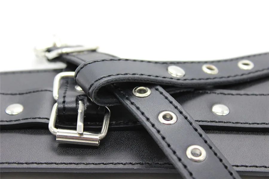 Leather Hand Wrist Thumbs Cuffs Binding Belt Slave Bdsm Bondage Cosplay Ankle Wrist Strap with Toes Restraint Sex Toys Chastity