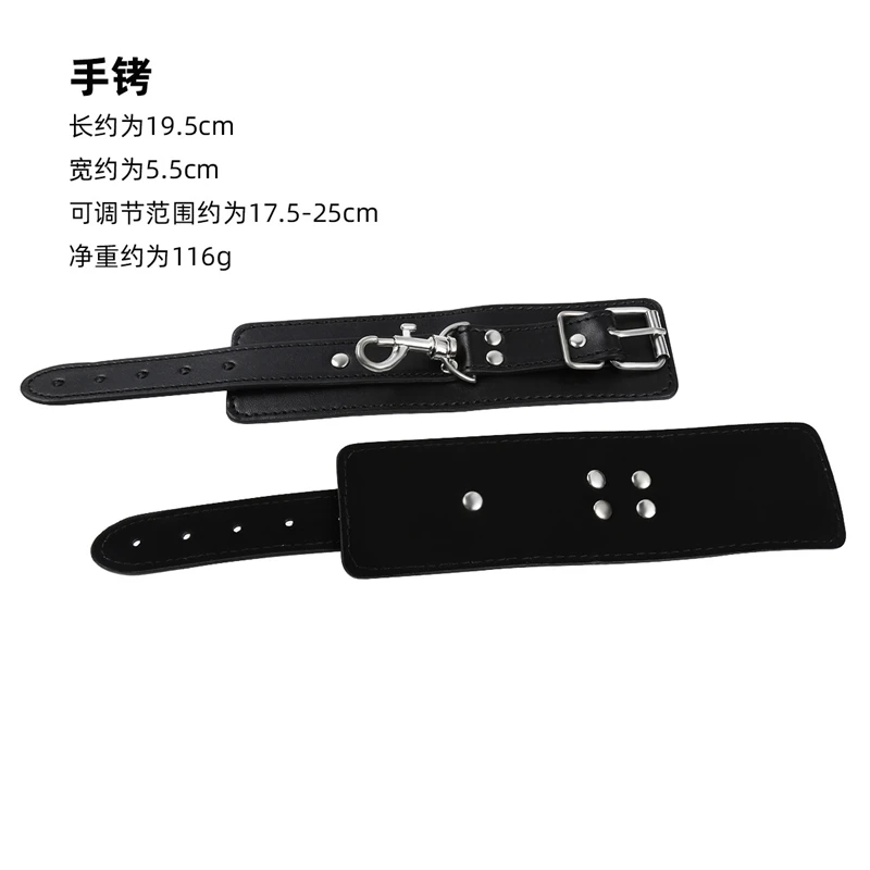 High Quality Adjustable Leather Handcuffs Wrist Ankle Cuffs Bdsm Bondage Restraints Fetish Erotic Adult Games Sex Toys sexshop