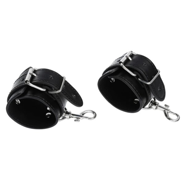 High Quality Adjustable Leather Handcuffs Wrist Ankle Cuffs Bdsm Bondage Restraints Fetish Erotic Adult Games Sex Toys sexshop