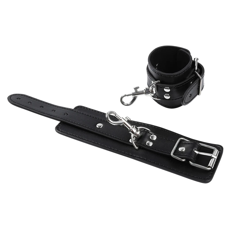 High Quality Adjustable Leather Handcuffs Wrist Ankle Cuffs Bdsm Bondage Restraints Fetish Erotic Adult Games Sex Toys sexshop