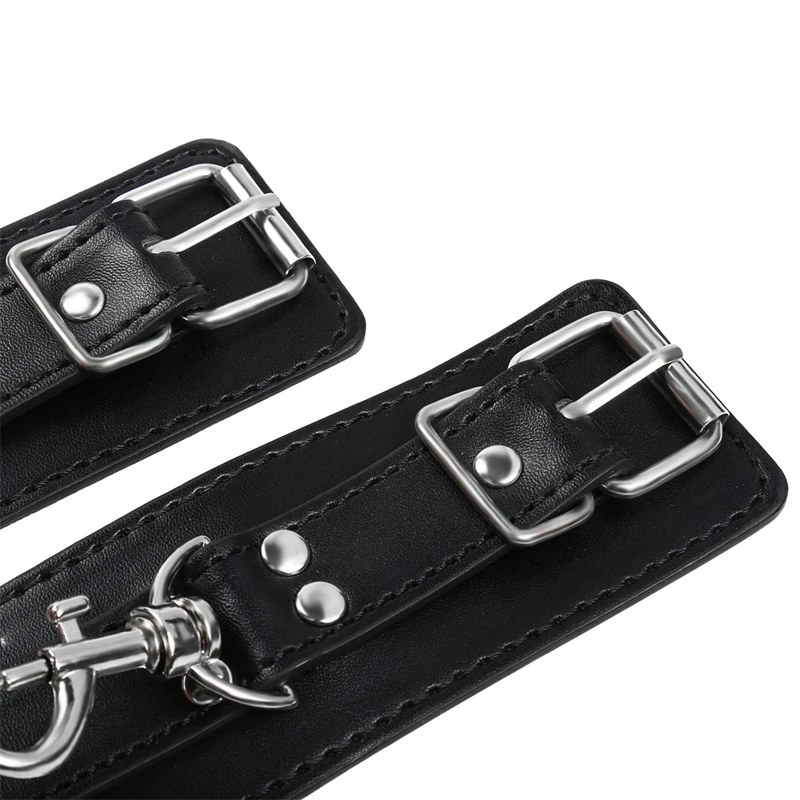 High Quality Adjustable Leather Handcuffs Wrist Ankle Cuffs Bdsm Bondage Restraints Fetish Erotic Adult Games Sex Toys sexshop
