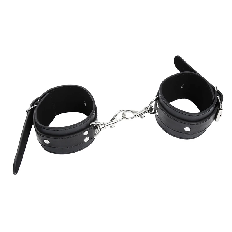 High Quality Adjustable Leather Handcuffs Wrist Ankle Cuffs Bdsm Bondage Restraints Fetish Erotic Adult Games Sex Toys sexshop