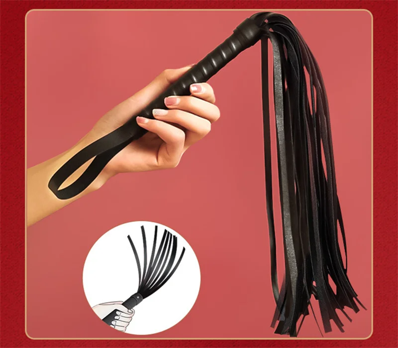 Bondage PU Leather Whip Flogger Dog Slave Collar Wrist Ankle Cuffs Mouth Plug Eye Mask Nipples Clips Feather Sex Toys For Women Bondage PU Leather Whip Flogger Dog Slave Collar Wrist Ankle Cuffs Mouth Plug Eye Mask Nipples Clips Feather Sex Toys For Women