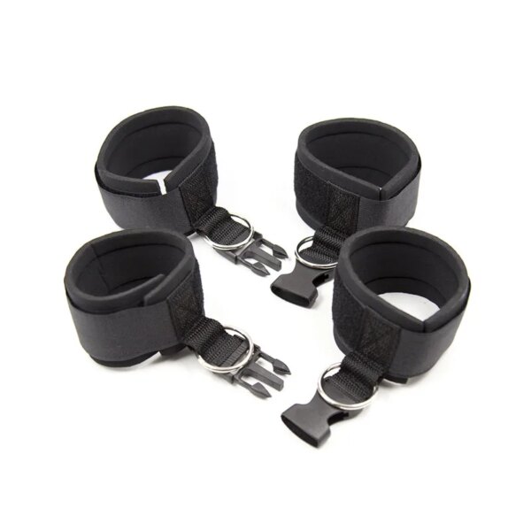 Soft Erotic Handcuffs Ankle SM Sex Toys For Couples BDSM Hand Wrist Cuffs And Open Legs Bondage Restraints Women Men Adult Games