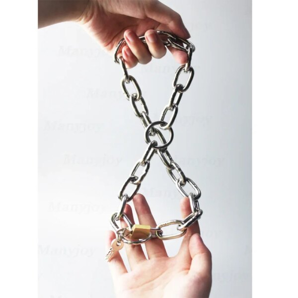 Stainless Steel Handcuffs Ankle Cuff Metal Horseshoe Wrist Cuffs Restraints Slave Shackle Bondage BDSM Sex Toy for Couple