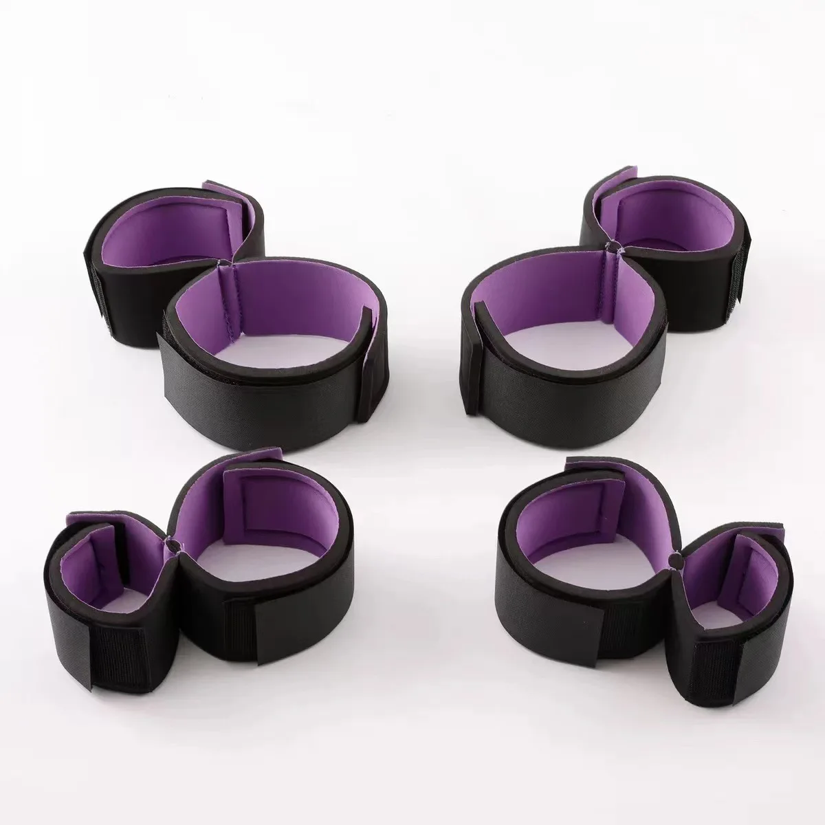 Bdsm Beginner Kit Adjustable Handcuffs Leg Straps Adult Game Supplies Set Wrist Thigh Cuffs Sex Toy for Women Sexy  for Couples