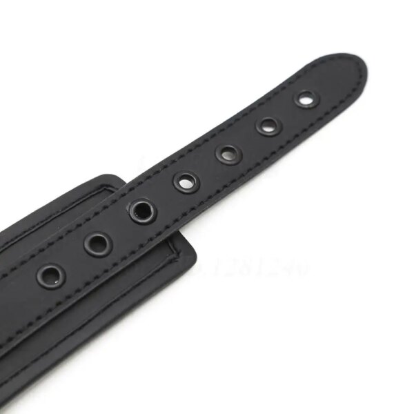 New Fetish Sexy BDSM Bondage Handcuff Ankle Cuff Neck Collar PU Leather Wrist Cuffs Sex Toys for Couples Game Erotic Accessories