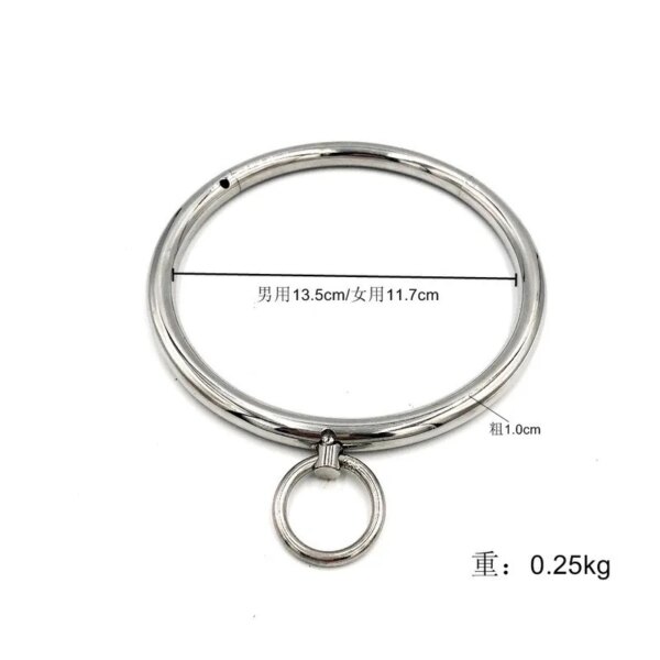 NEW Wrist Ankle Cuff Sex Toys For Women Men Metal Handcuff Stainless Steel Neck Collar Slave Role Play Restraint Bondage