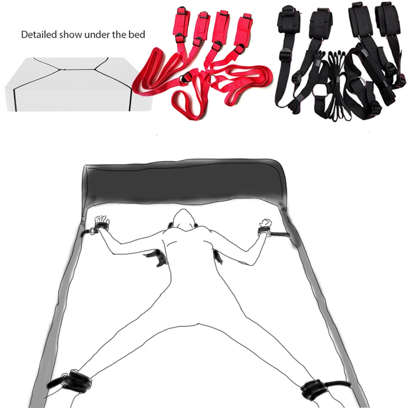 Sexshop Sex Toys For Women Couples Handcuffs Bdsm Bondage Set Under Bed Restraints Rope Strap Adult Games Wrists & Ankle Cuffs Sexshop Sex Toys For Women Couples Handcuffs Bdsm Bondage Set Under Bed Restraints Rope Strap Adult Games Wrists & Ankle Cuffs