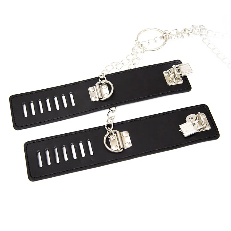 Lockable Handcuffs Neck Collar To Wrist Ankle Cuff Chain Set Body Harness Erotic Bondage Restraint Adult Game Sex Toys for Women Lockable Handcuffs Neck Collar To Wrist Ankle Cuff Chain Set Body Harness Erotic Bondage Restraint Adult Game Sex Toys for Women