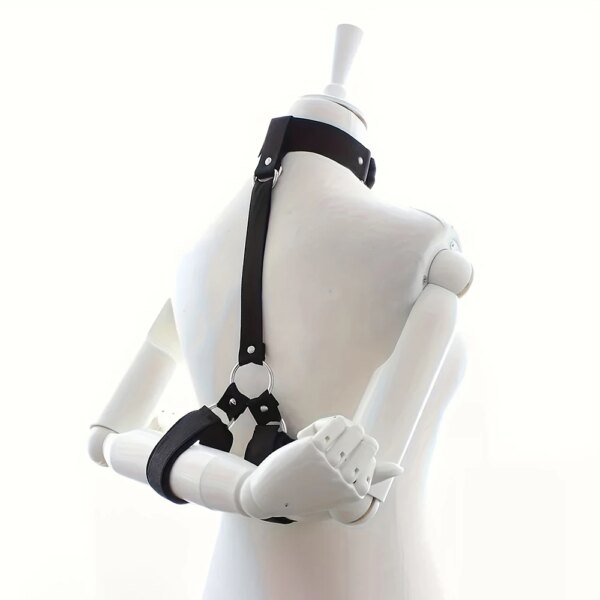 Bdsm Bondage Harness Adjustable Handcuff Wrist & Ankle Cuffs Gag Mouth Sexual Restraints Slave Neck Flirt Sex Toys For Couples