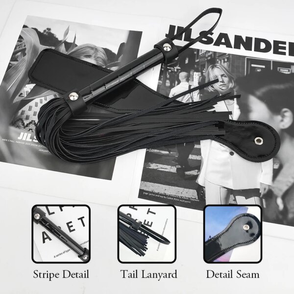 4 Pcs Sex Bondage Kit BDSM Restraint Set with Spanking Paddles Whip and Adjustable Nipple Clamps Adult Toys for Women and Couple