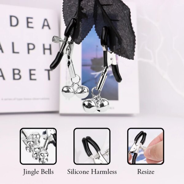4 Pcs Sex Bondage Kit BDSM Restraint Set with Spanking Paddles Whip and Adjustable Nipple Clamps Adult Toys for Women and Couple