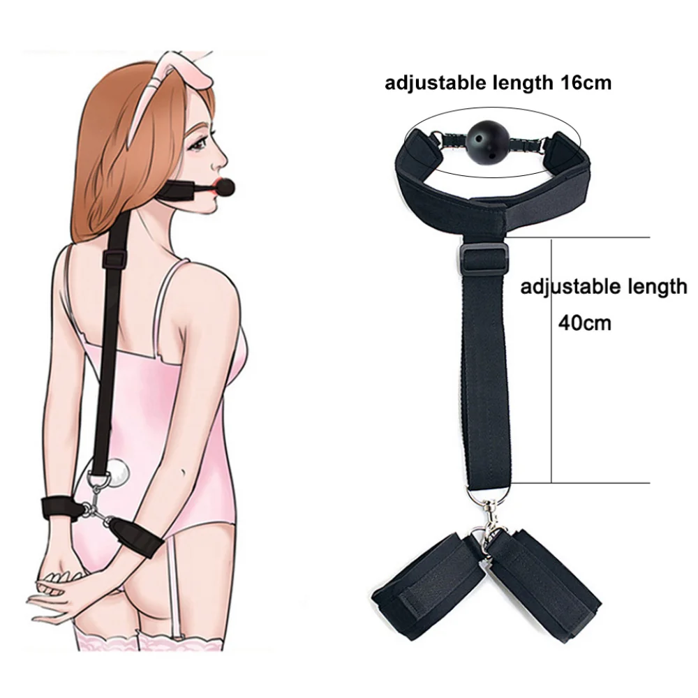 Bdsm Bed Bandages Restraints Handcuffs Open Leg Bdsm Bondage Set Ankle Cuffs Rope Strap Adult Fetish Sex Toys for Woman Couples