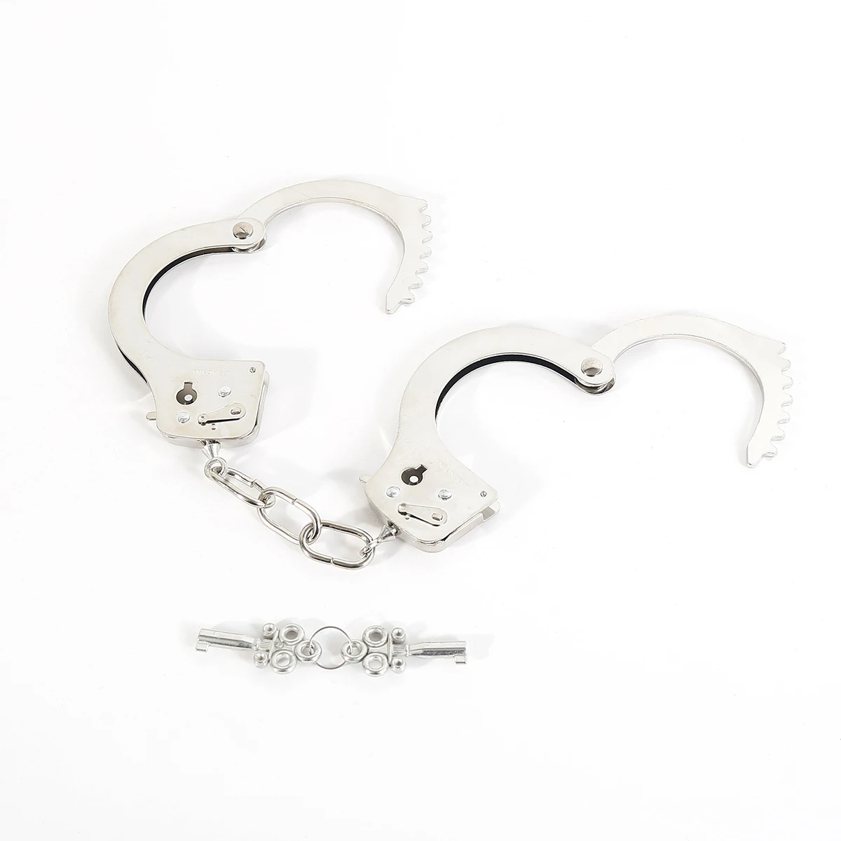 DUTRIEUX Stainless Steel Handcuffs BDSM Bondage Set Adjustable Metal Ankle Cuffs Chain Fetish Restraints Sex Toys For Couples DUTRIEUX Stainless Steel Handcuffs BDSM Bondage Set Adjustable Metal Ankle Cuffs Chain Fetish Restraints Sex Toys For Couples