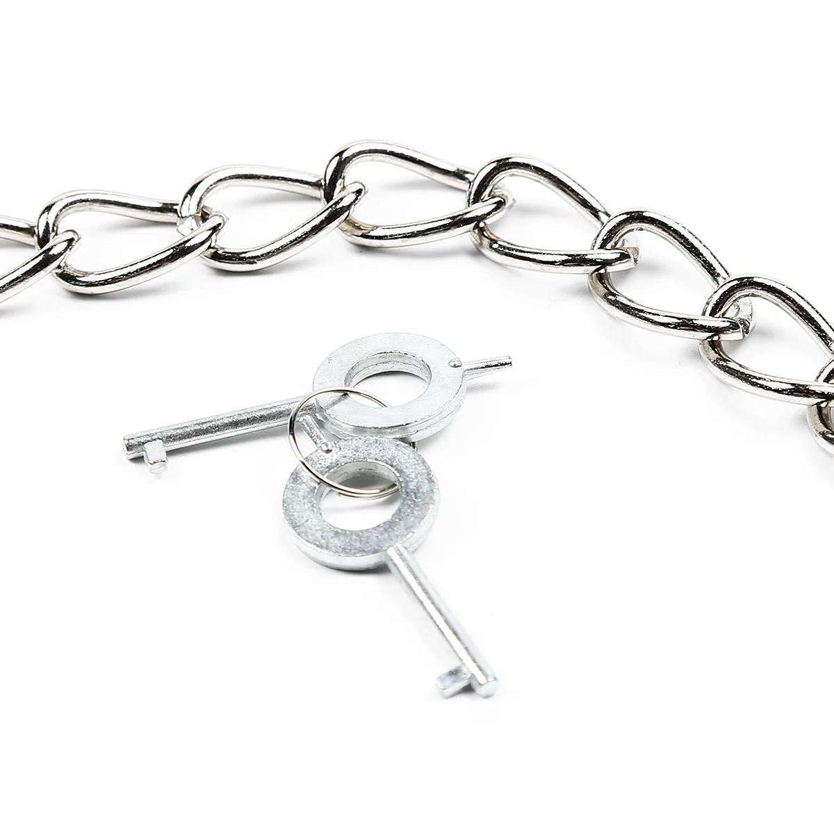 DUTRIEUX Stainless Steel Handcuffs BDSM Bondage Set Adjustable Metal Ankle Cuffs Chain Fetish Restraints Sex Toys For Couples DUTRIEUX Stainless Steel Handcuffs BDSM Bondage Set Adjustable Metal Ankle Cuffs Chain Fetish Restraints Sex Toys For Couples