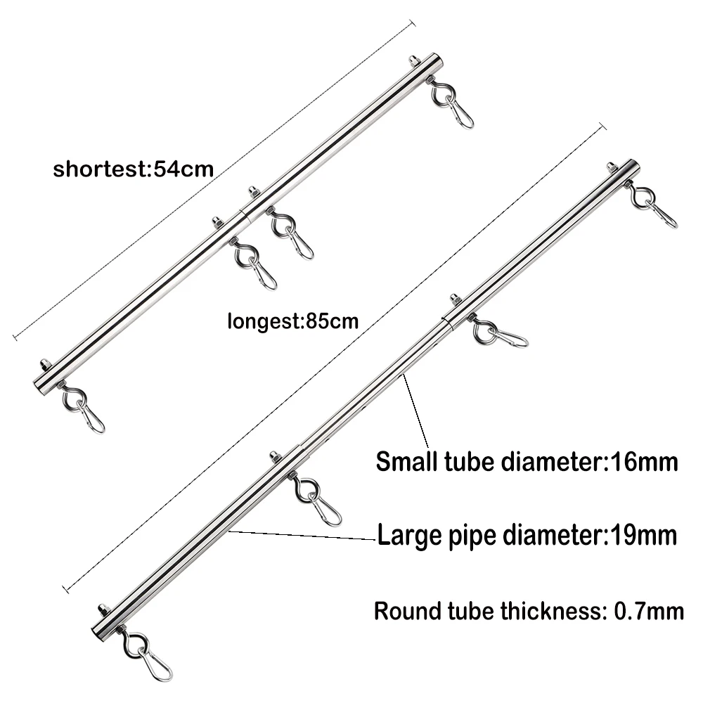 BDSM Bondage Set Stainless Steel Extend Spreader Bar Sex Slave Handcuffs Ankle Cuffs Fetish Restraints Adult Sex Toys for Couple BDSM Bondage Set Stainless Steel Extend Spreader Bar Sex Slave Handcuffs Ankle Cuffs Fetish Restraints Adult Sex Toys for Couple