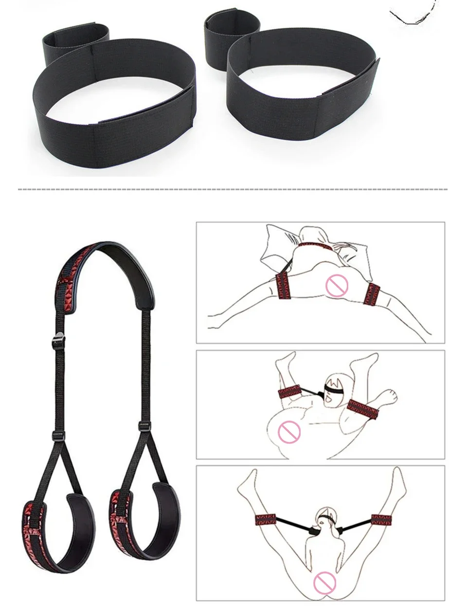 Bondage Kit BDSM Restraints Fetish Erotic Sex Toys For Couples Women Bandage Slave Collars Obedience Handcuffs Master Adult Game Bondage Kit BDSM Restraints Fetish Erotic Sex Toys For Couples Women Bandage Slave Collars Obedience Handcuffs Master Adult Game
