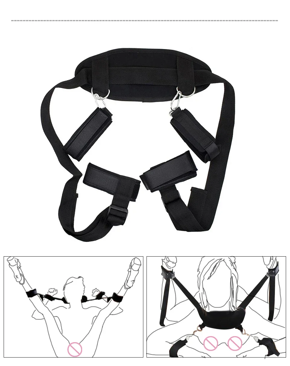 Bondage Kit BDSM Restraints Fetish Erotic Sex Toys For Couples Women Bandage Slave Collars Obedience Handcuffs Master Adult Game Bondage Kit BDSM Restraints Fetish Erotic Sex Toys For Couples Women Bandage Slave Collars Obedience Handcuffs Master Adult Game