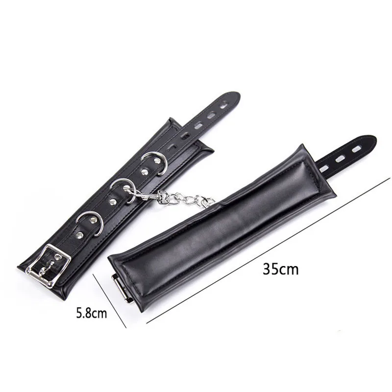 High Quality Soft Leather Sponge Metal Chain Handcuff Ankle Cuff BDSM Bondage Sex Toy Restraints Sex Bondage Women Exotic Linger High Quality Soft Leather Sponge Metal Chain Handcuff Ankle Cuff BDSM Bondage Sex Toy Restraints Sex Bondage Women Exotic Linger
