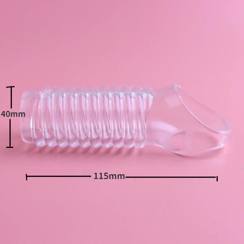 Silicone Reusable Penis Sleeve Strapon Delayed Ejaculation Chastity Device Lock Sperm Erection Sex Toys For Men Bondage Gear